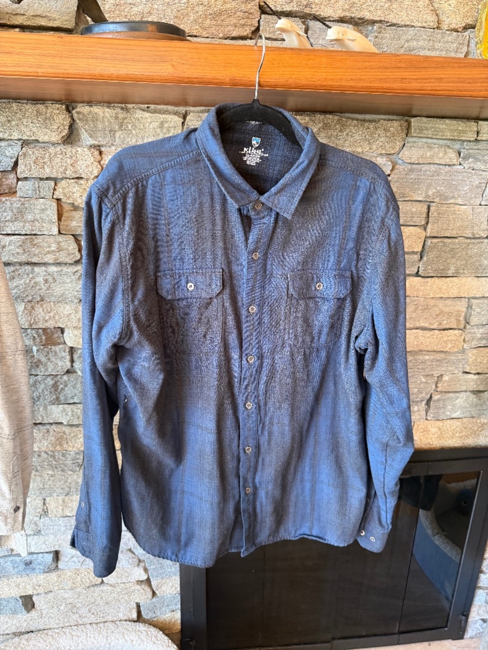 Kuhl Men's Casual Button-Down Shirt in Blue